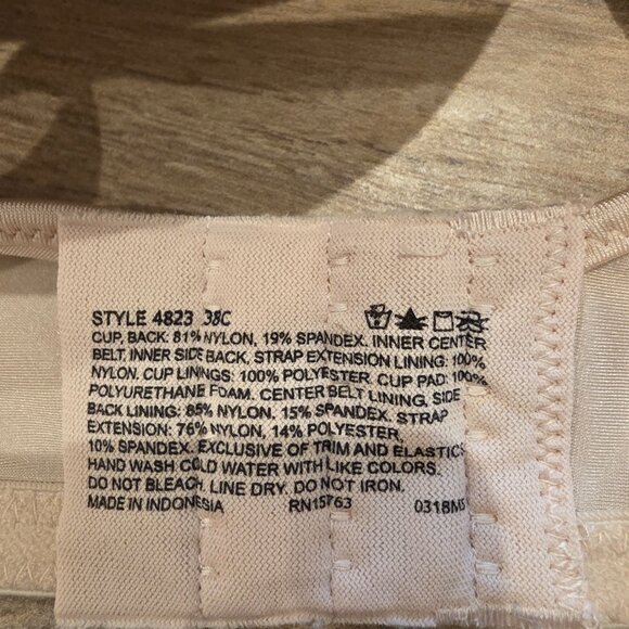 Nude Bra with Lace - Picture 6 of 6